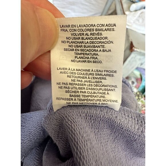 Fila Women's Purple Impression Sweatshirt XXL Long Sleeve Crew Neck Side Pockets - Picture 8 of 11